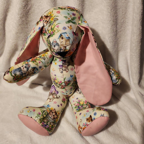 Springtime Kittens Plush Bunny