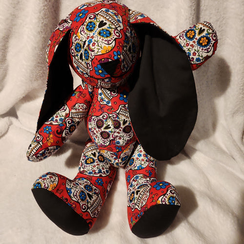 Sugar Skull Plush Bunny 1