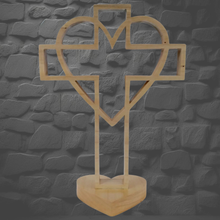 Load image into Gallery viewer, Cross Heart Stand