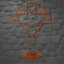 Load image into Gallery viewer, Cross Heart Stand