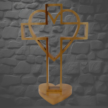 Load image into Gallery viewer, Cross Heart Stand