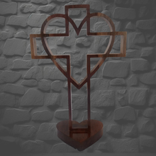 Load image into Gallery viewer, Cross Heart Stand