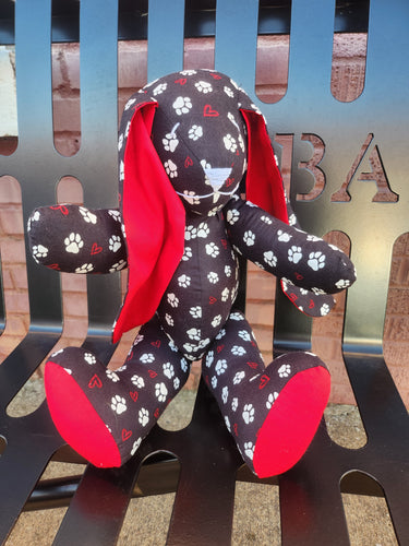 Paw print 1  Plush Bunny