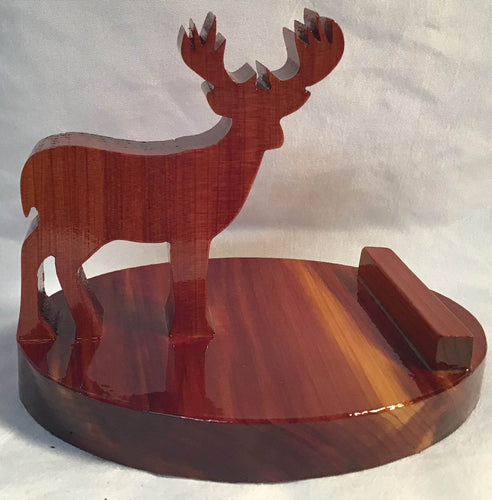 Deer Cell Phone Stand - Seal Woodworks 