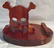 Load image into Gallery viewer, Skull/Crossbones Cell Phone Stand