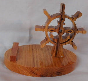 Boat Wheel/Anchor Cell Phone Stand