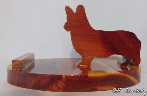 Corgi Cell Phone Stand - Seal Woodworks 