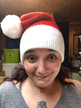 Load image into Gallery viewer, Knitted Santa hats with Pom pom