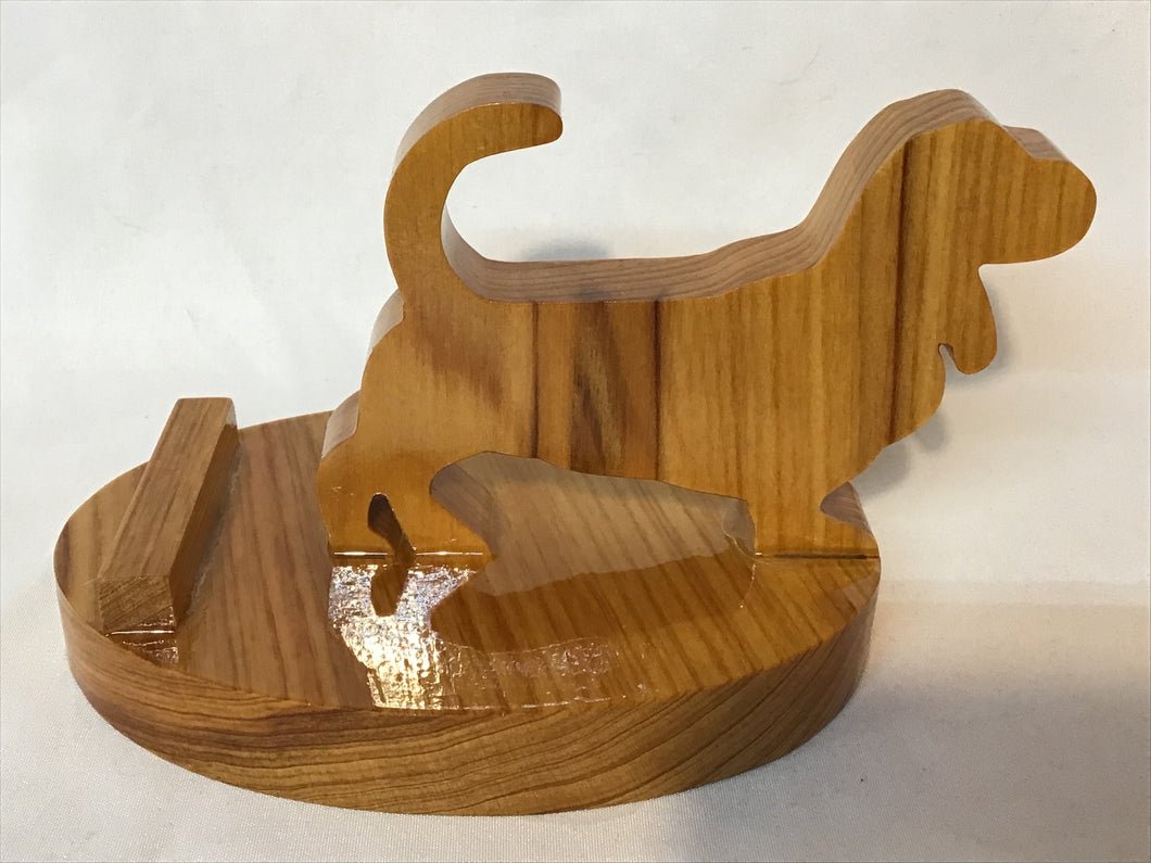 Basset Hound Cell Phone Stand - Seal Woodworks 