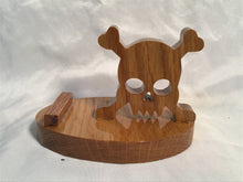 Load image into Gallery viewer, Skull/Crossbones Cell Phone Stand